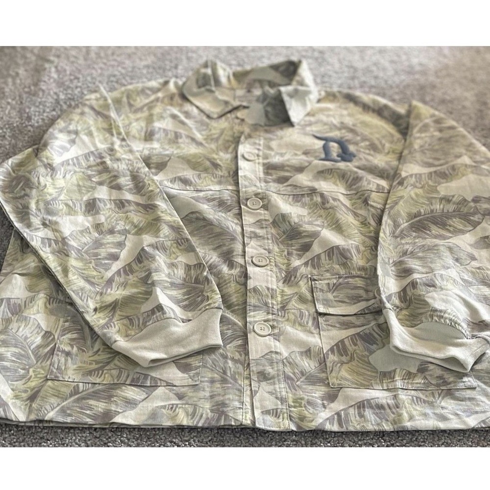 Disneyland Spirit Jersey Tropical Palm Button Down Shirt Jacket Size XXL